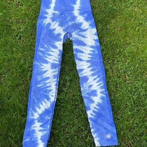TORY BURCH HIGH-RISE TIE-DYE SEAMLESS 7/8 LEGGINGS